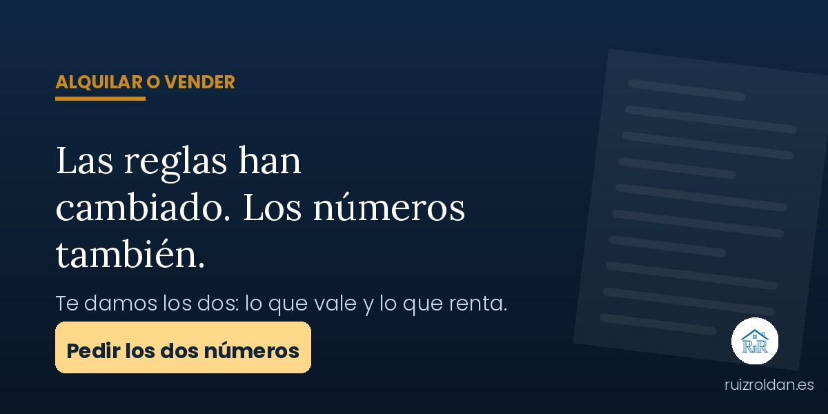 ¿Alquilar o vender con las nuevas reglas? Te damos los números