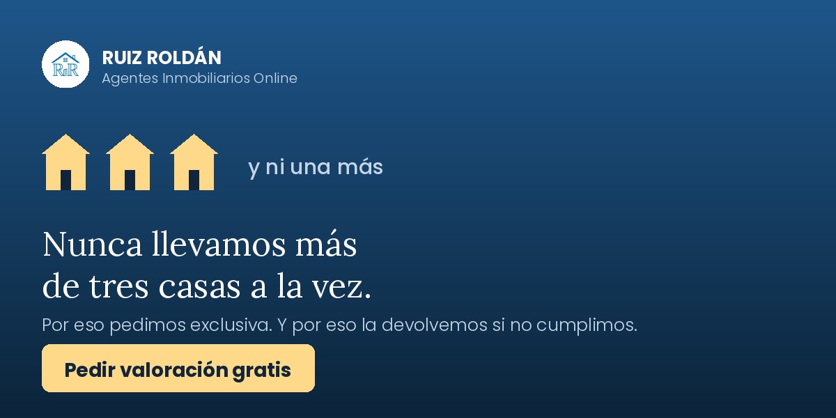 Ruiz Roldán nunca lleva más de tres casas a la vez